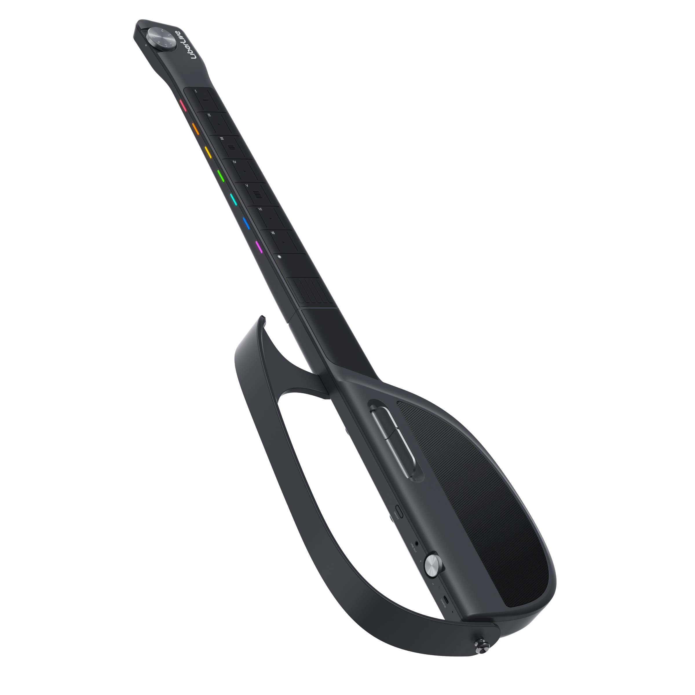 liberlive c1 stringless backing guitar#color_black