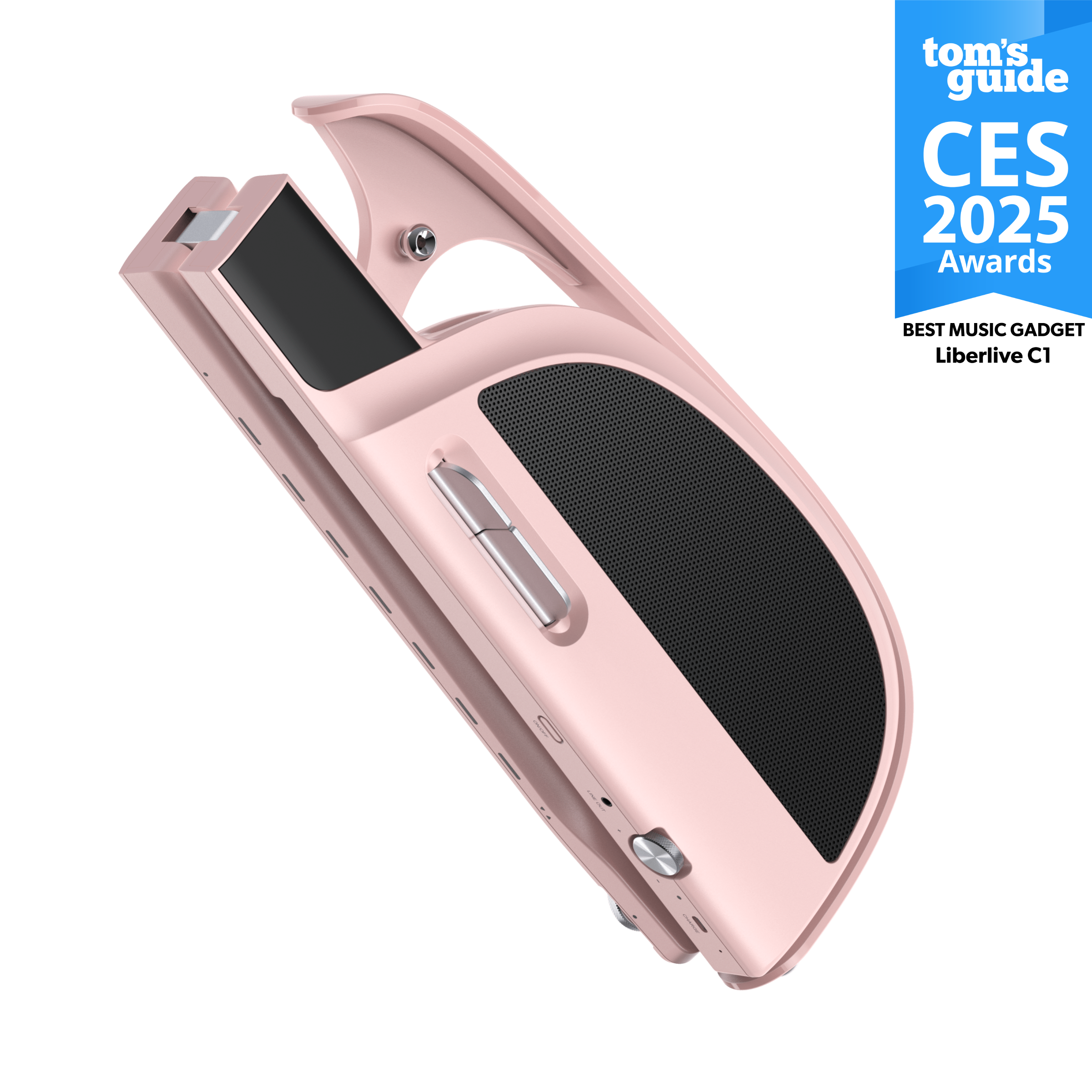 liberlive c1 stringless backing guitar#color_pink