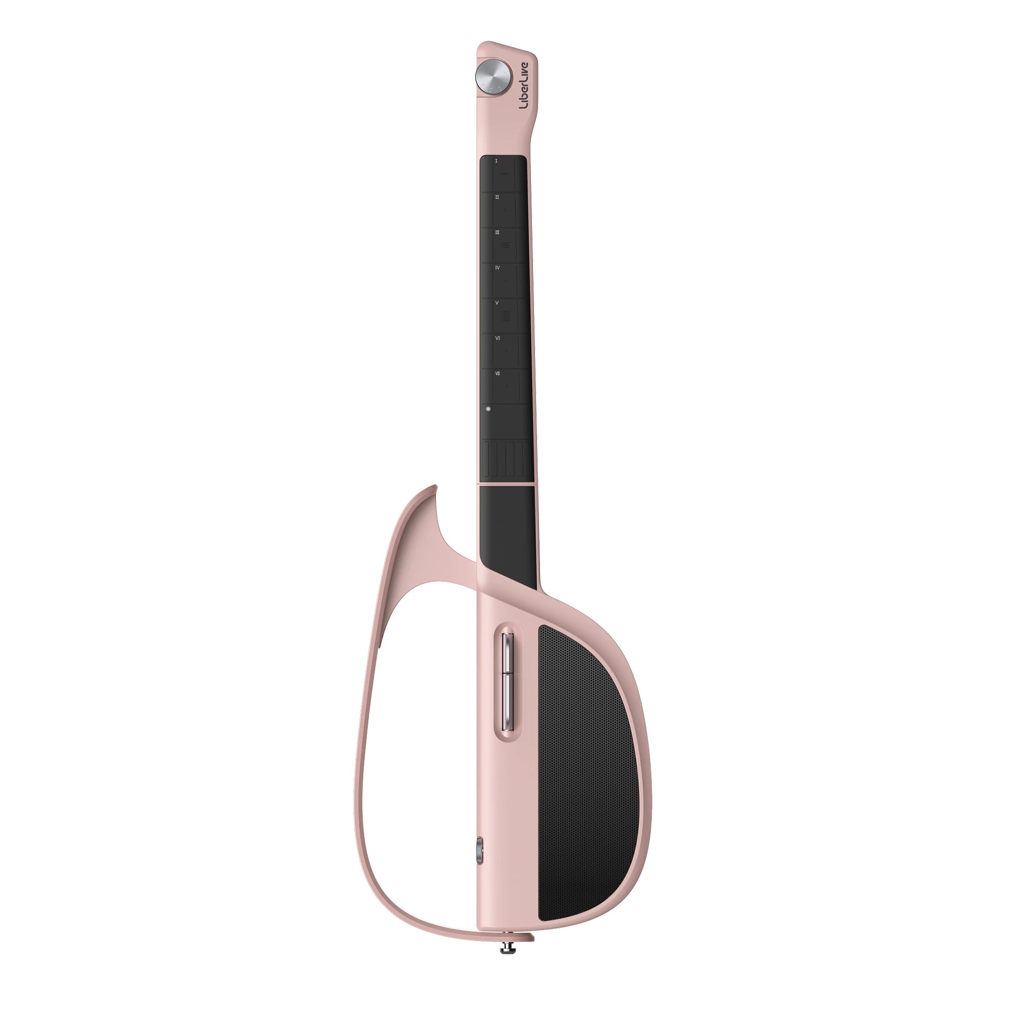 liberlive-c1-pink-stringless-smart-guitar-front-view