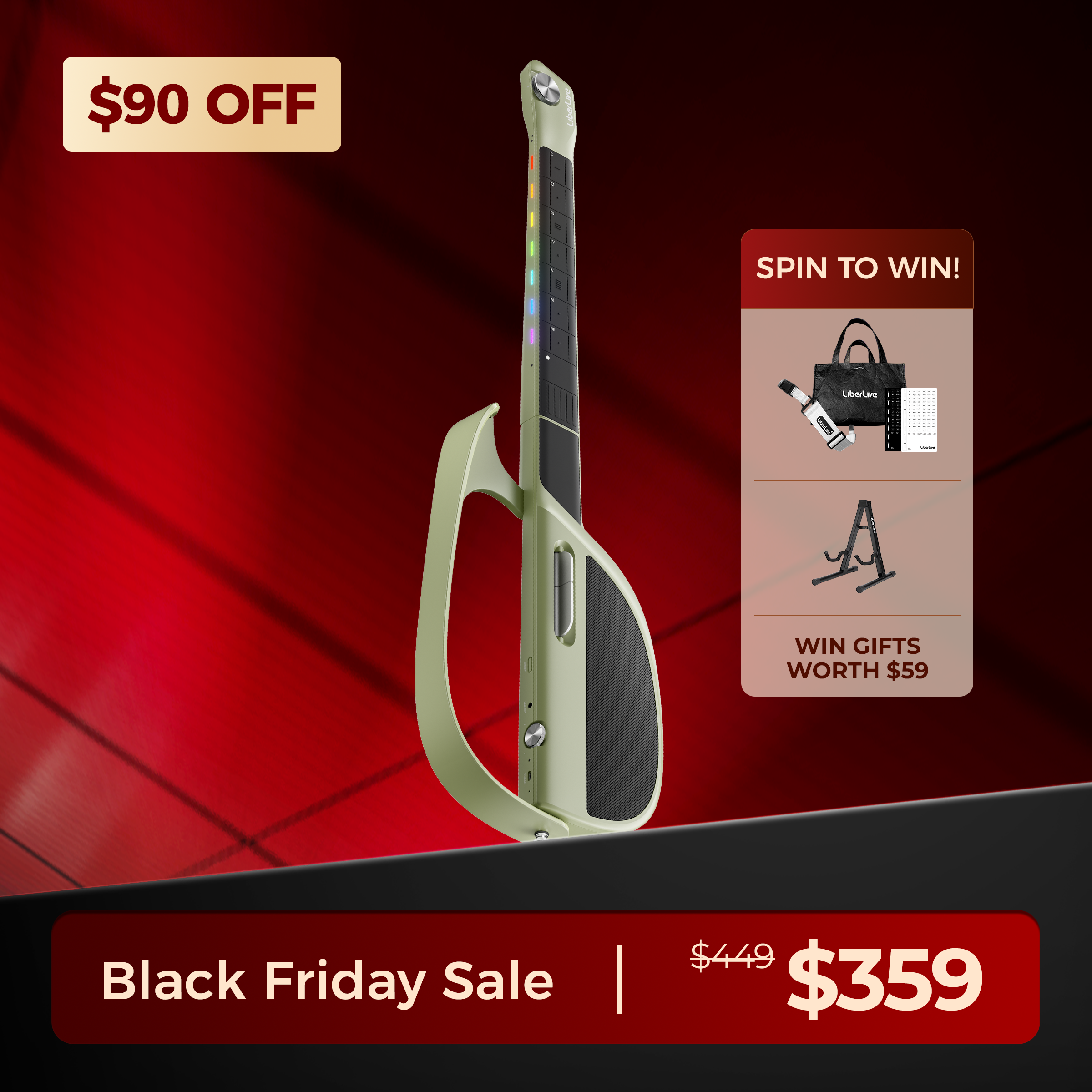 liberlive c1 stringless backing guitar