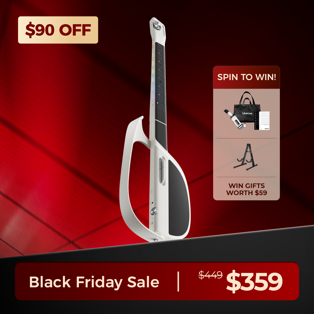 LiberLive Fusion Guitar C1 ケース付き LiberLive C1 Stringless Smart Guitar