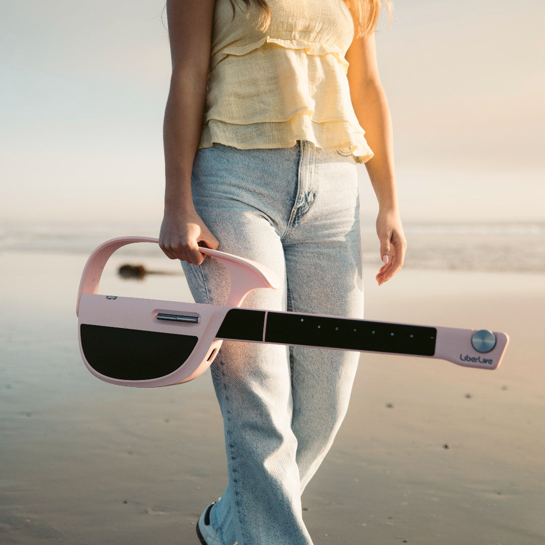 LiberLive C1 Stringless Smart Guitar - Pink | Play Instantly