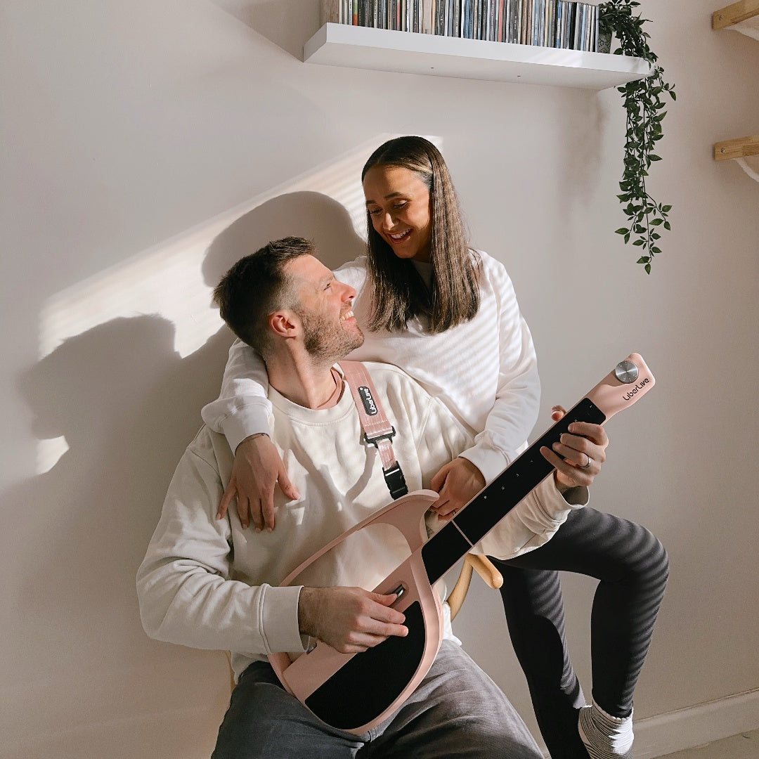 LiberLive C1 Stringless Smart Guitar - Pink | Play Instantly