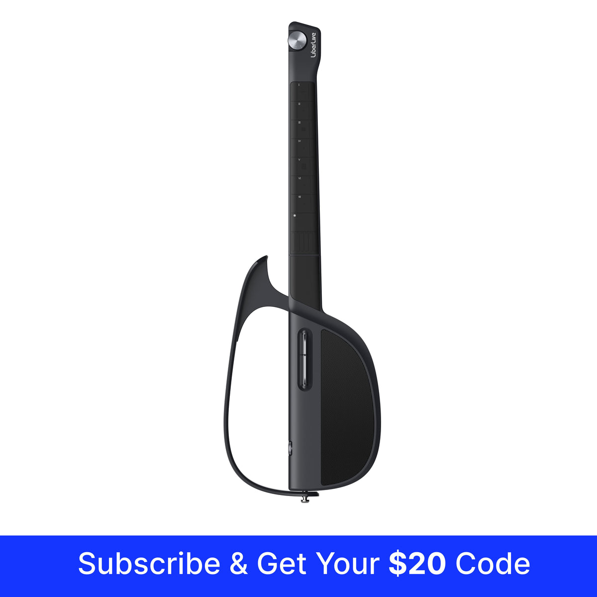 liberlive-c1-black-stringless-smart-guitar-
front-view