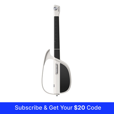 liberlive-c1-white-stringless-smart-guitar-
front-view